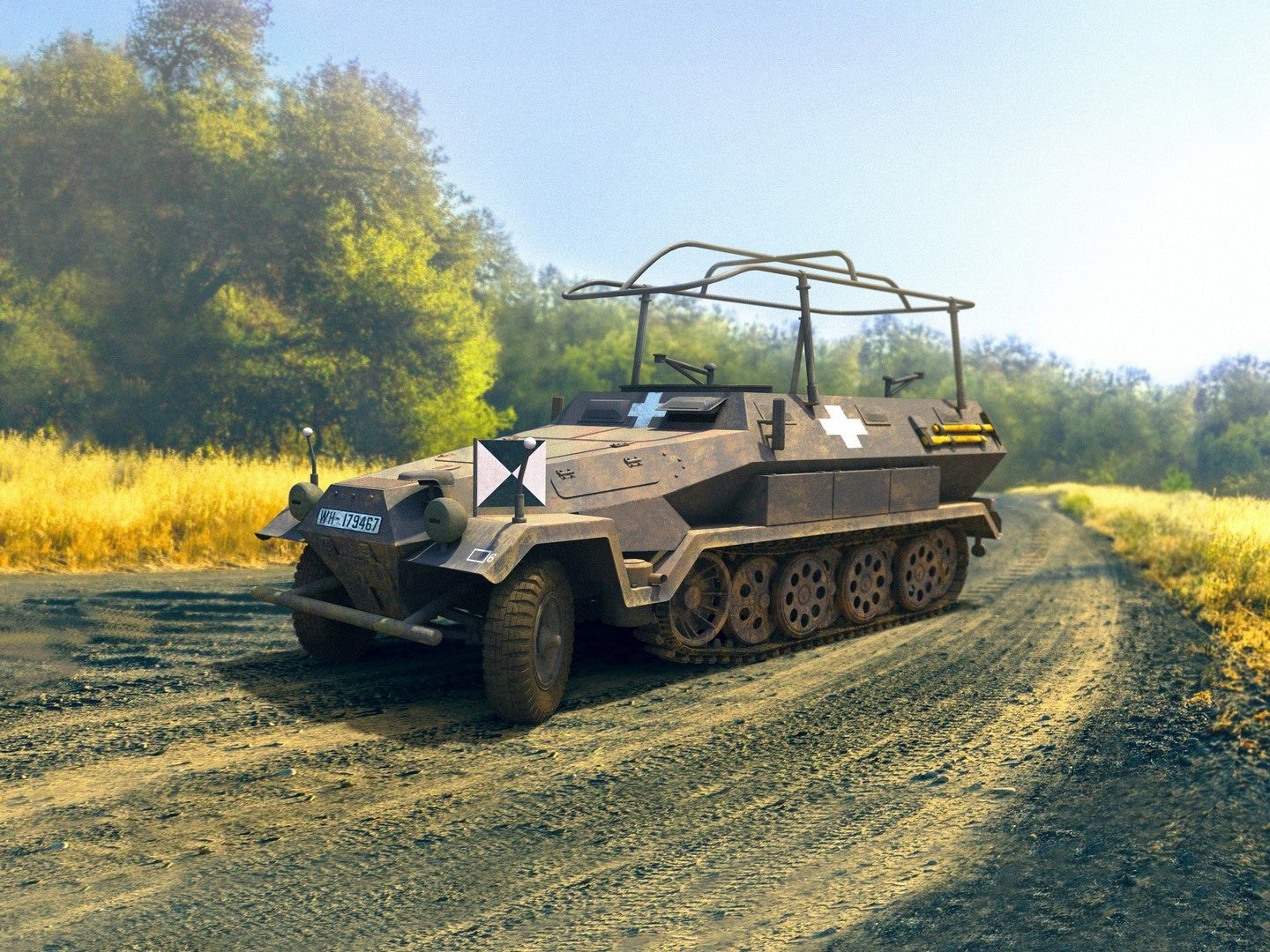 Sd.Kfz.251/6 Ausf.A, WWII German Armoured Command Vehicle ICM35102