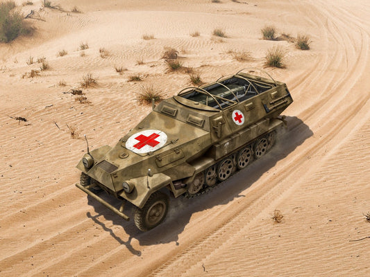 Sd.Kfz.251/8 Ausf.A 'Krankenpanzerwagen', WWII German Ambulance ICM35113