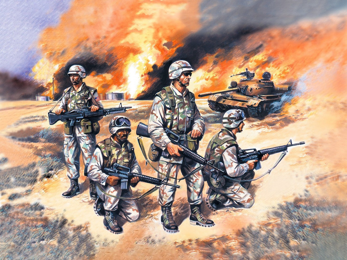 US Elite Forces In Iraq 4 Figures ICM35201