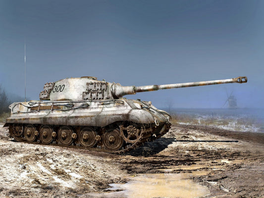 Pz.Kpfw.VI Ausf.B King Tiger with Henschel Turret (Late Production), WWII German Heavy Tank ICM35363