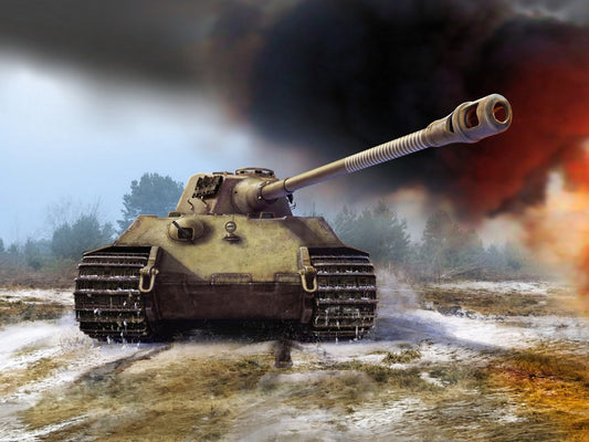 Pz.Kpfw.VI Ausf.B King Tiger (Late Production) with Full Interior, WWII German Heavy Tank ICM35364