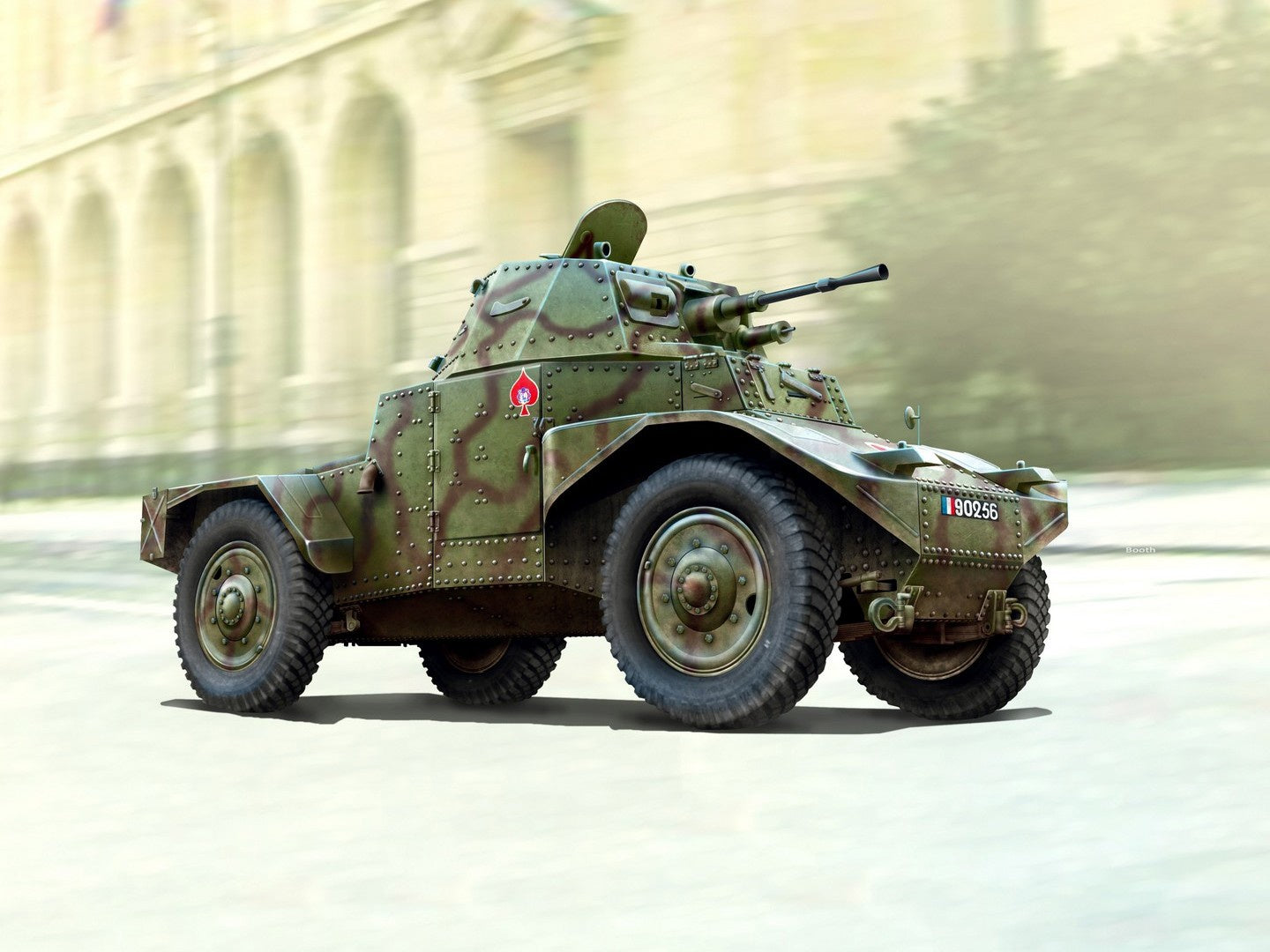 Panhard 178 AMD-35, WWII French Armoured Vehicle ICM35373