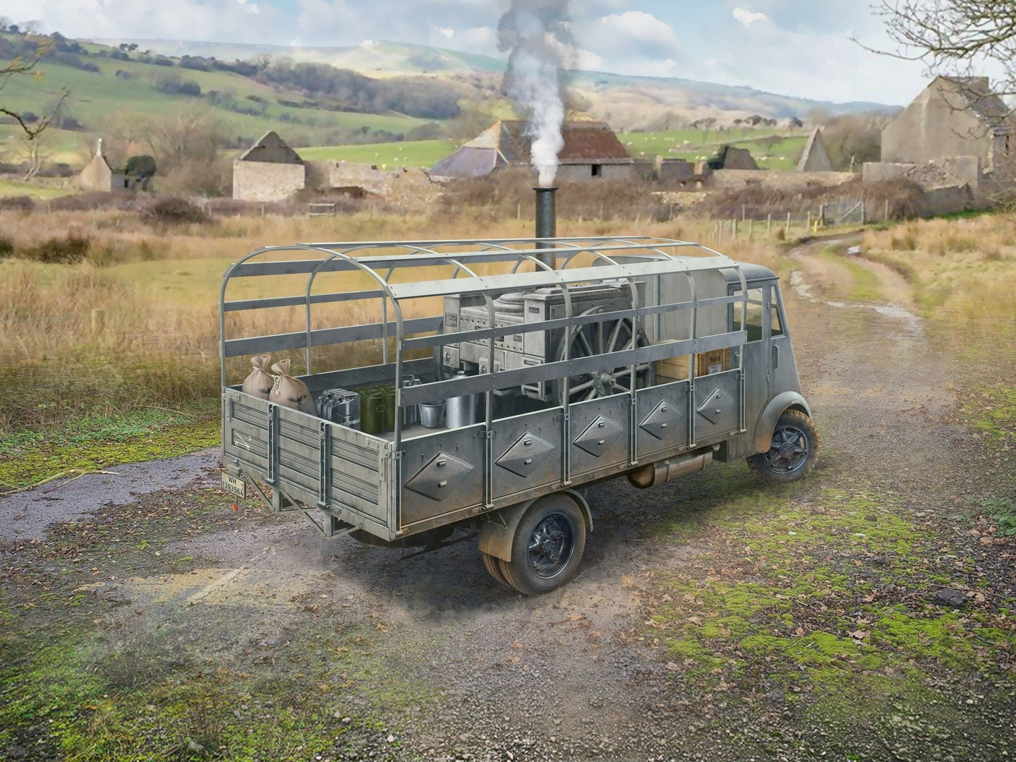 AHN 'Gulaschkanone', WWII German Mobile Field Kitchen ICM35415
