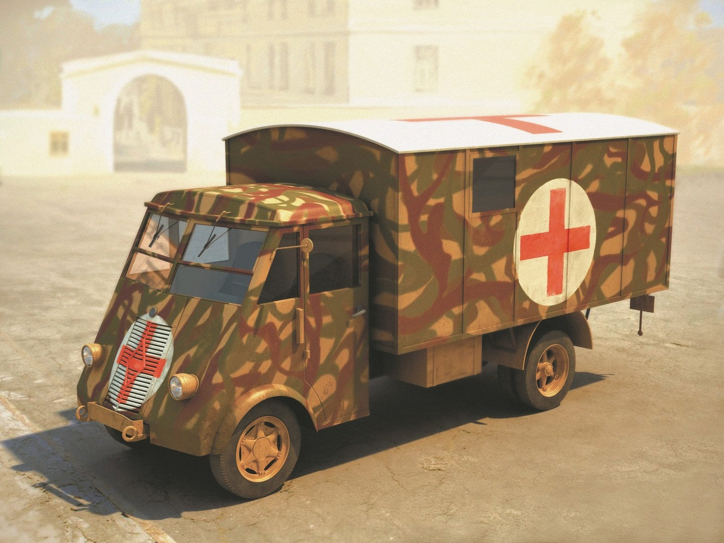 Lastkraftwagen 3,5 t AHN with Shelter, WWII German Ambulance Truck ICM35417