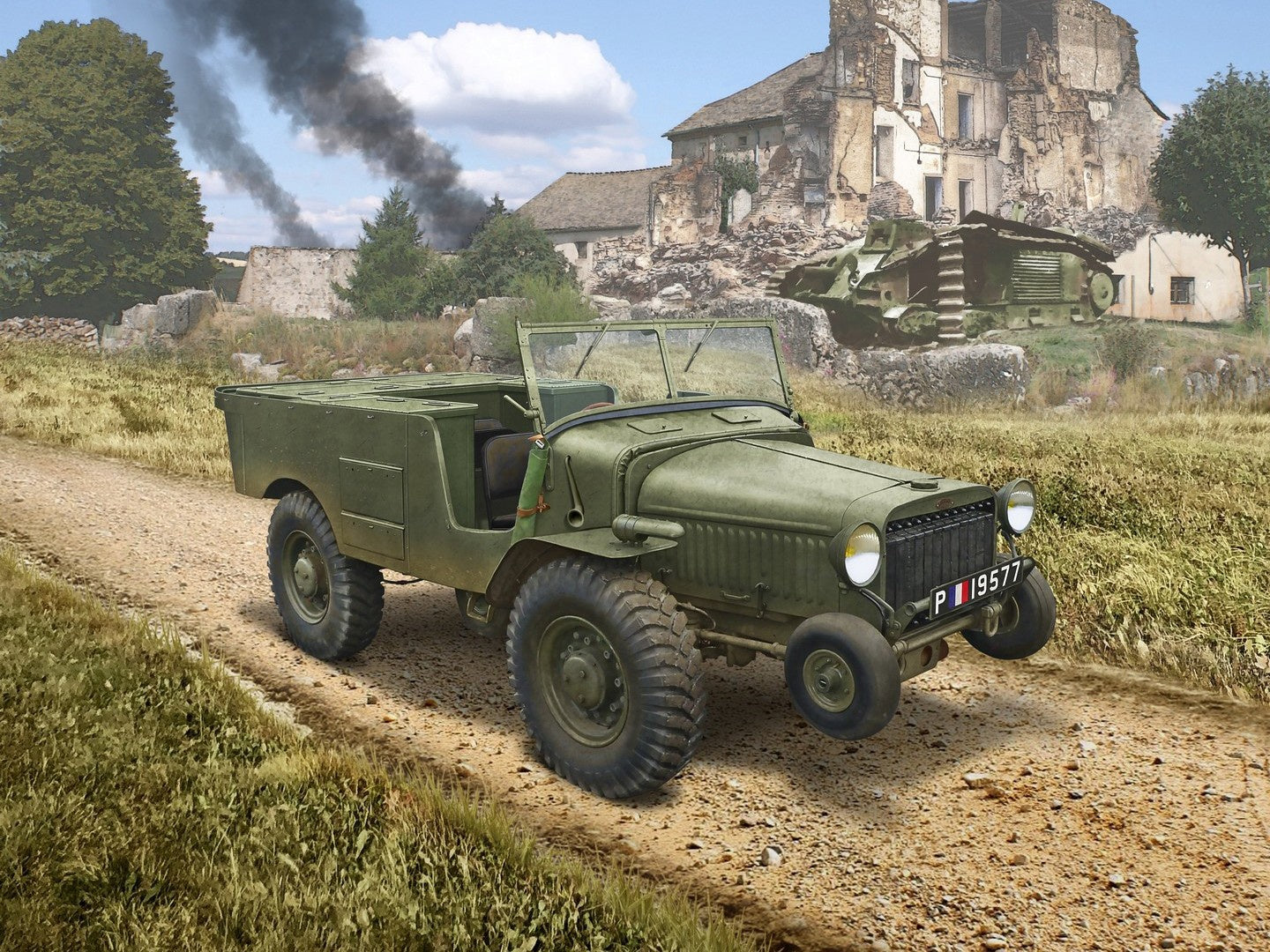 Laffly V15T, WWII French Artillery Towing Vehicle ICM35570