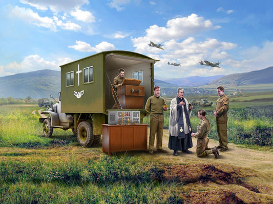 Confession Before The Fight, WWII Mobile Field Chapel ICM35585