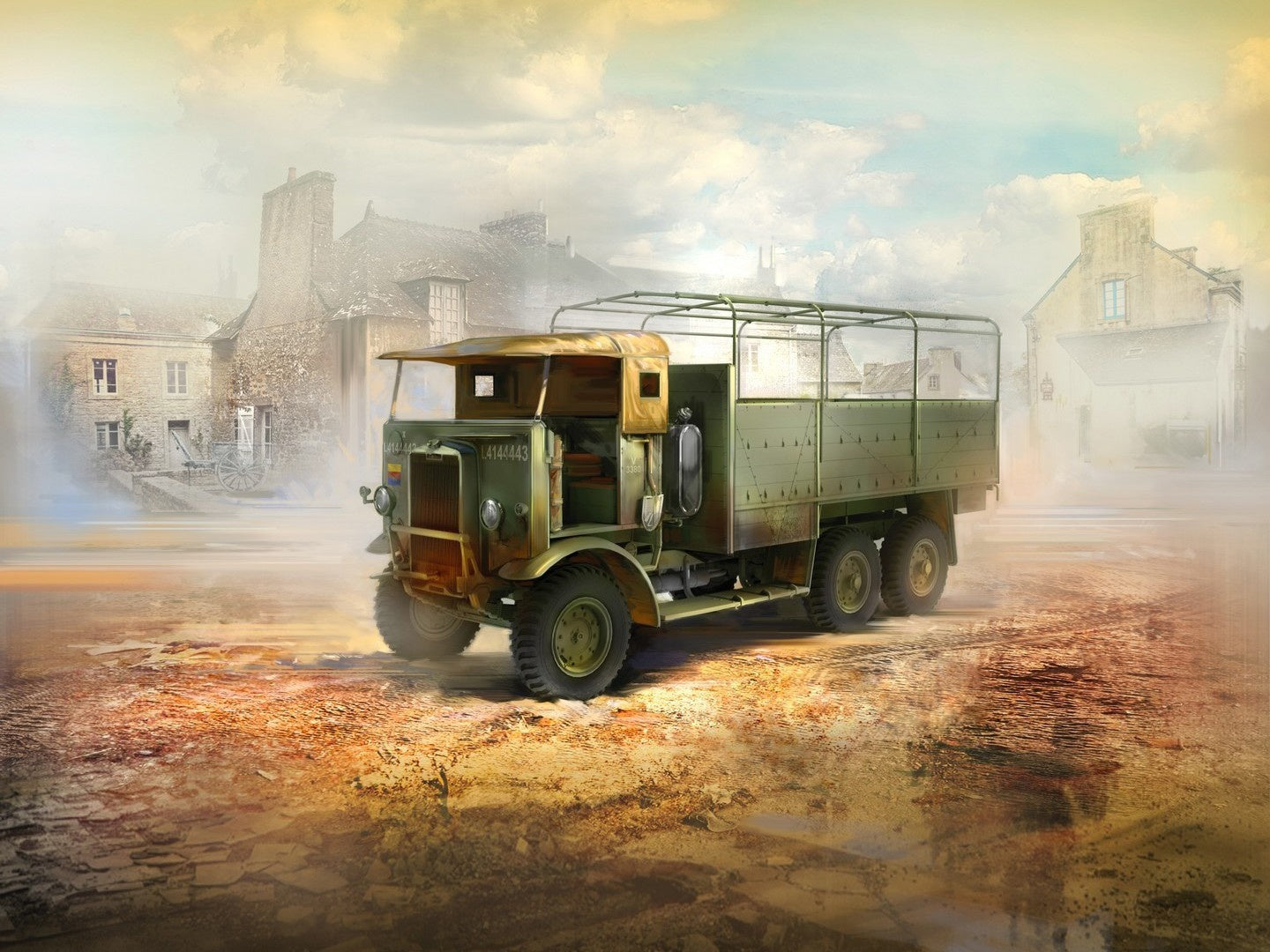 Leyland Retriever General Service (Early Production), WWII British Truck ICM35602