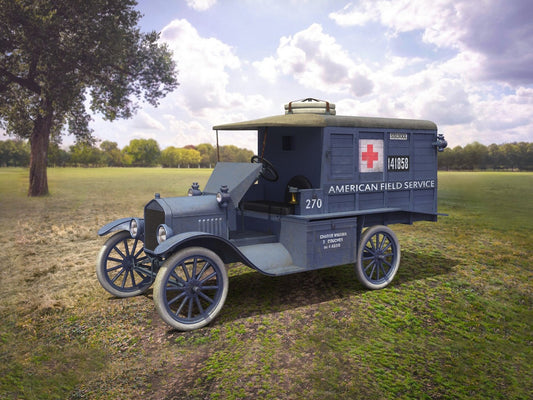 Model T 1917 Ambulance (Early), WWI AAFS Car ICM35665