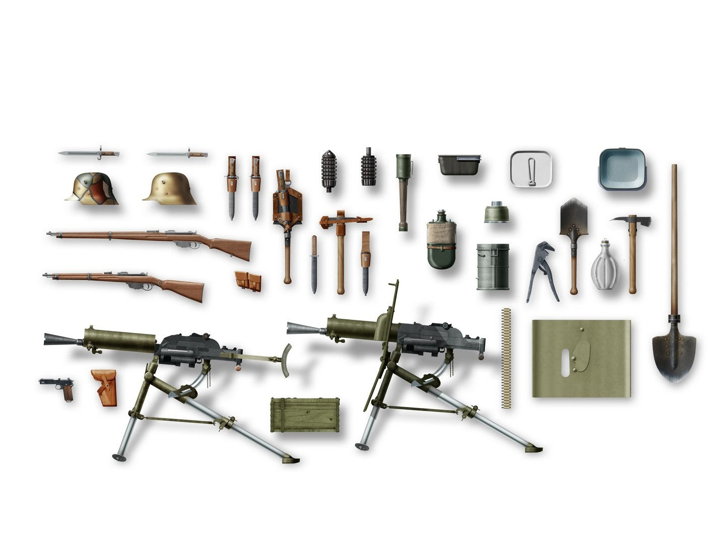 WWI Austro-Hungarian Infantry Weapon & Equipment ICM35671