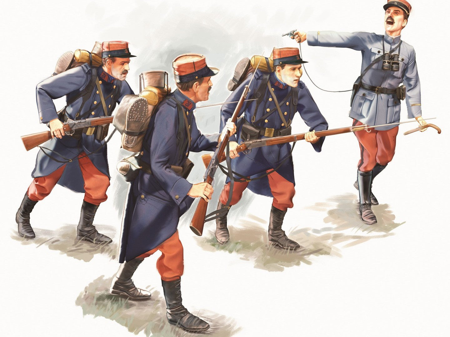 French Infantry (1914) 4 Figures ICM35682