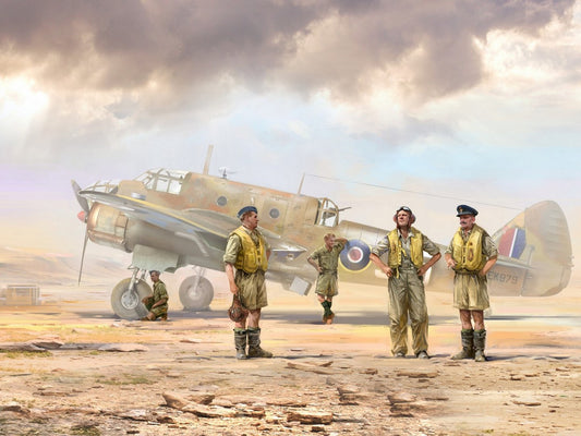 RAF Pilots In Tropical Uniforms (1941-1945) 5 Figures ICM48080