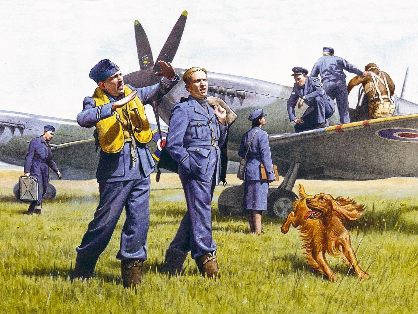 RAF Pilots & Ground Personnel (1939-1945) 7 Figures ICM48081