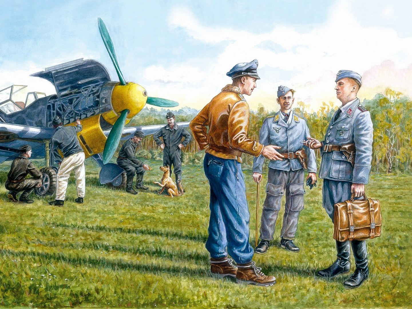 German Luftwaffe Ground Personnel (1939-1945) 7 Figures ICM48085