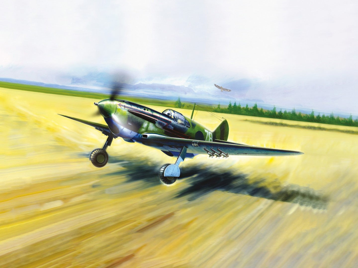 LaGG-3 Series 7-11, WWII Soviet Fighter Plane ICM48093