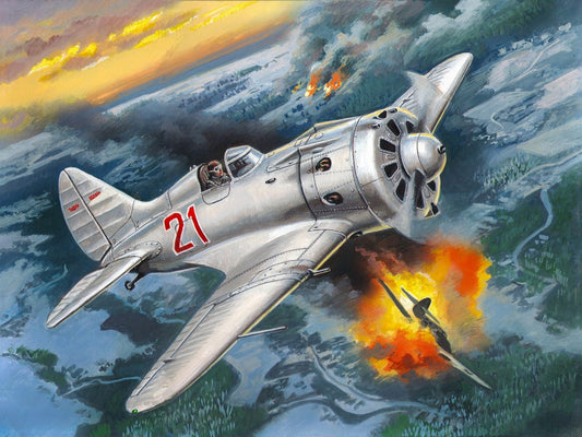 I-16 Type 24, WWII Soviet Fighter Plane ICM48097