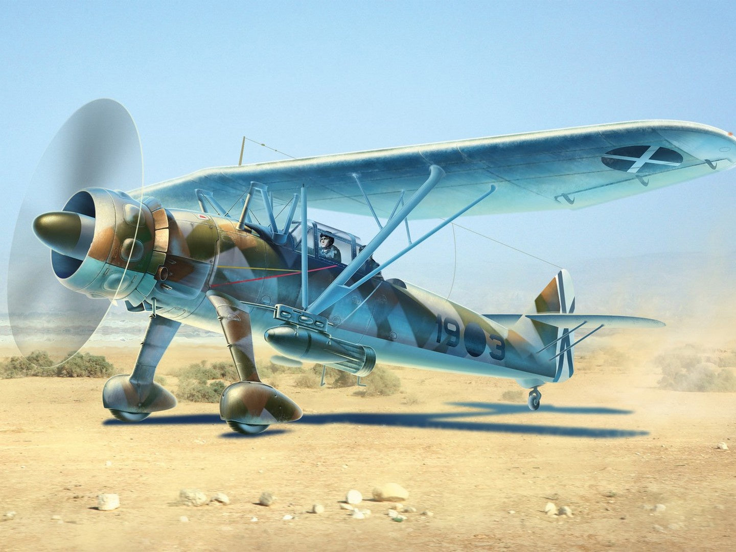 Hs 126A-1 with Bomb Rack, Condor Legion Reconnaissance Plane ICM48213