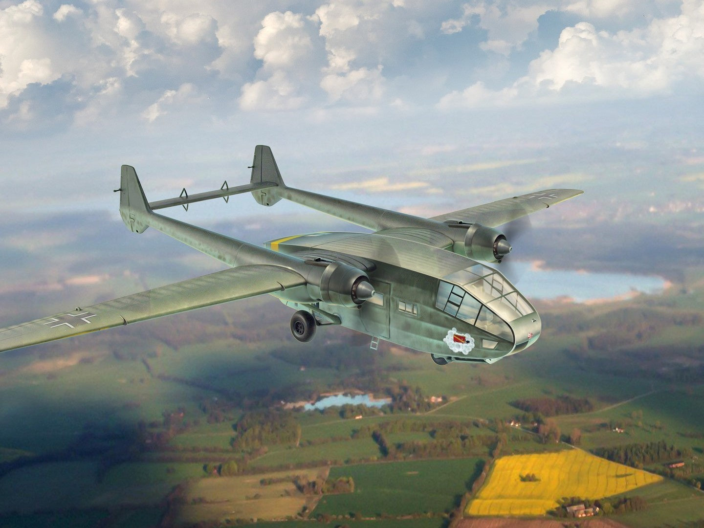 Gotha Go 244B-2, WWII German Transport Aircraft ICM48224