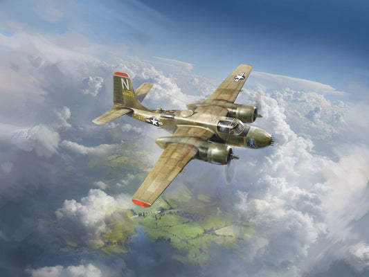B-26B-50 Invader, Korean War American Bomber ICM48281