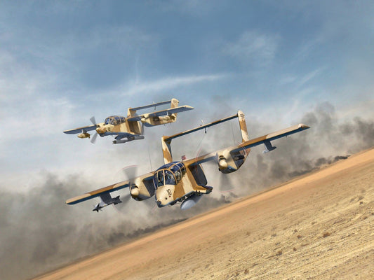 Desert Storm U.S. Aircraft OV-10A & OV-10D+, 1991 (Set of 2) ICM48302