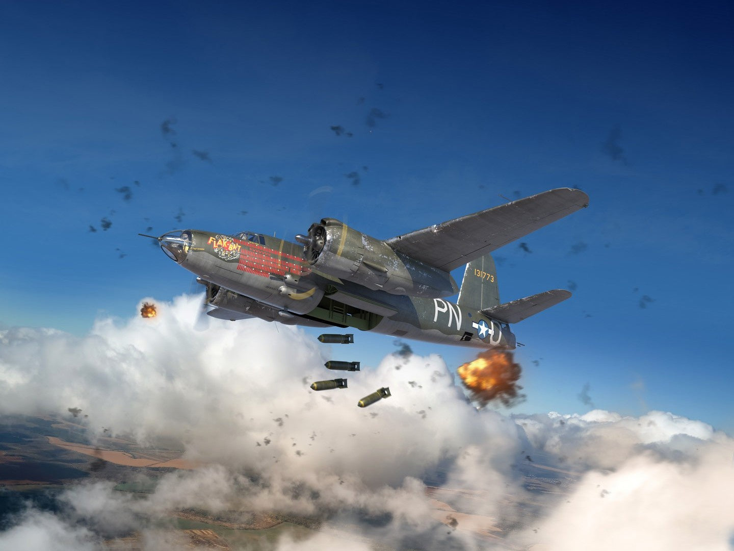 B-26B Marauder 'Flak Bait' Bomber, 322nd Bombardment Group ICM48321