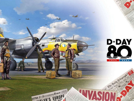 B-26B Marauder Bomber with USAAF Pilots & Ground Personnel Figures ICM48322