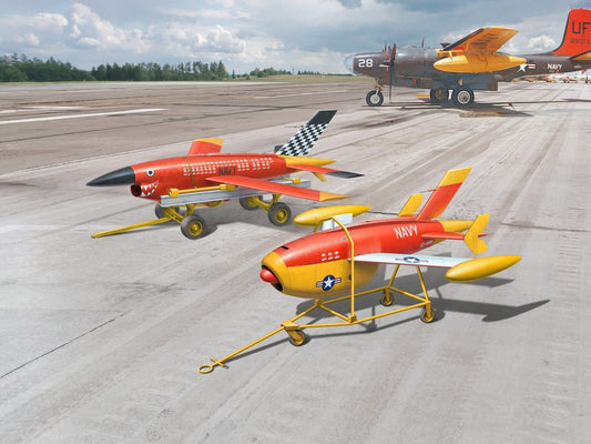 U.S. Aerial Target Drones (Set of 2 Drones & 2 Trailers) ICM48399