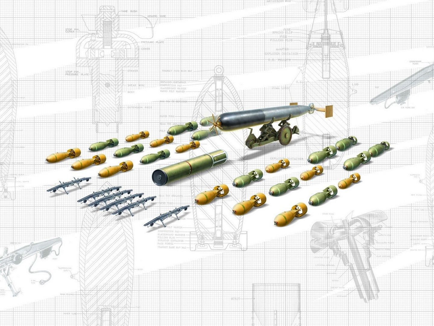 WWII British Aircraft Armament (Bombs & Torpedoes) ICM48407