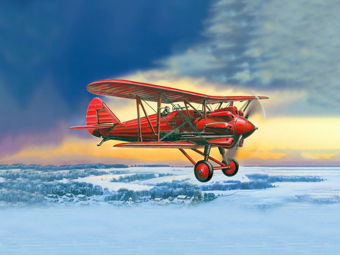 I-5 (Early), Soviet Biplane Fighter                                       ICM72052