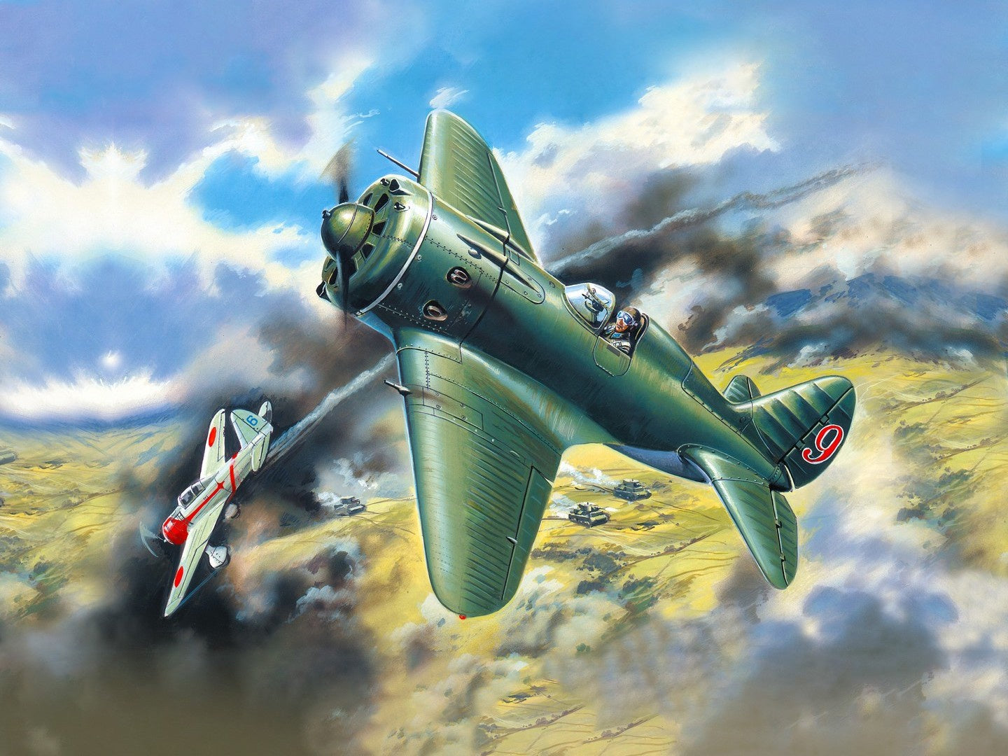 I-16 Type 18, WWII Soviet Fighter Plane ICM72072