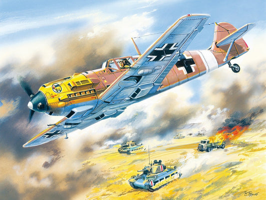Messerschmitt Bf 109E-7/Trop, WWII German Fighter Plane ICM72133