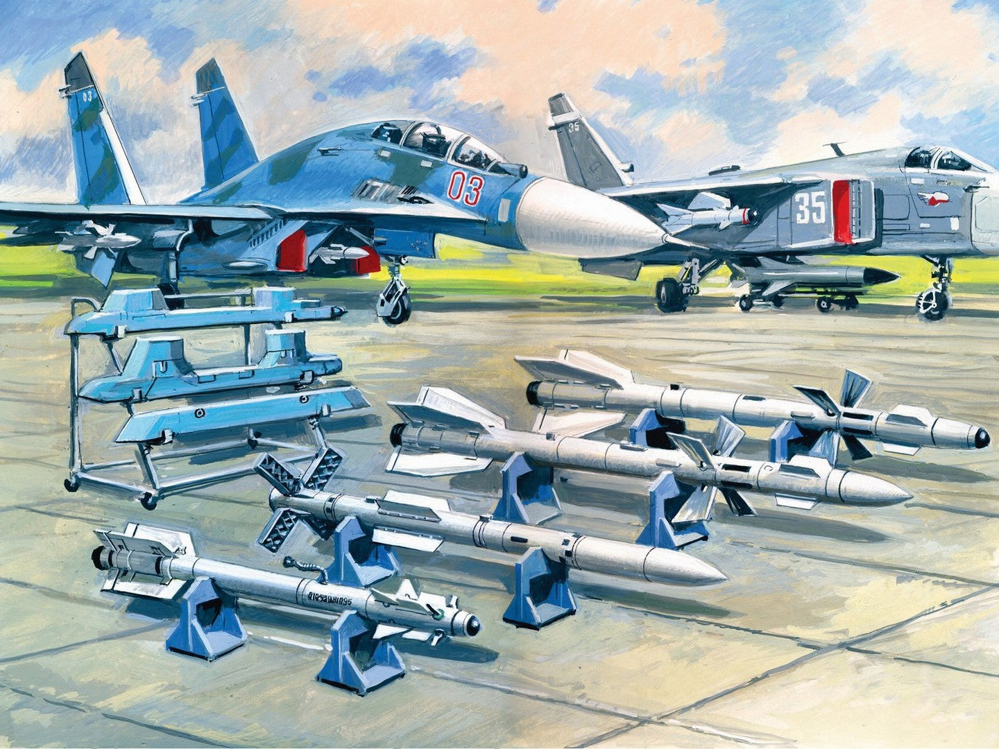 Soviet Air-to-Air Aircraft Armament (Assorted Missiles) ICM72212