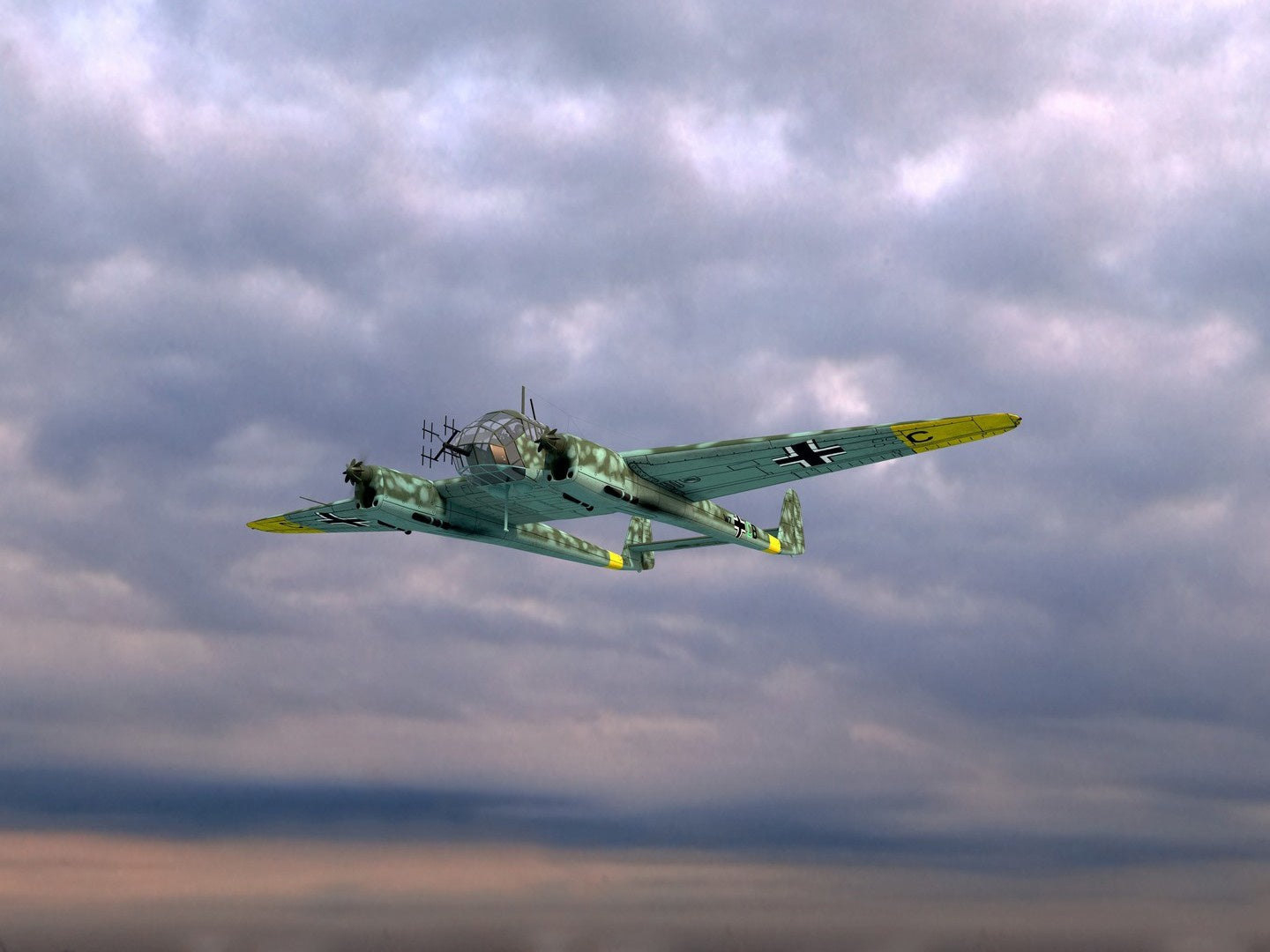 FW 189A-1, WWII German Night Fighter Plane ICM72293