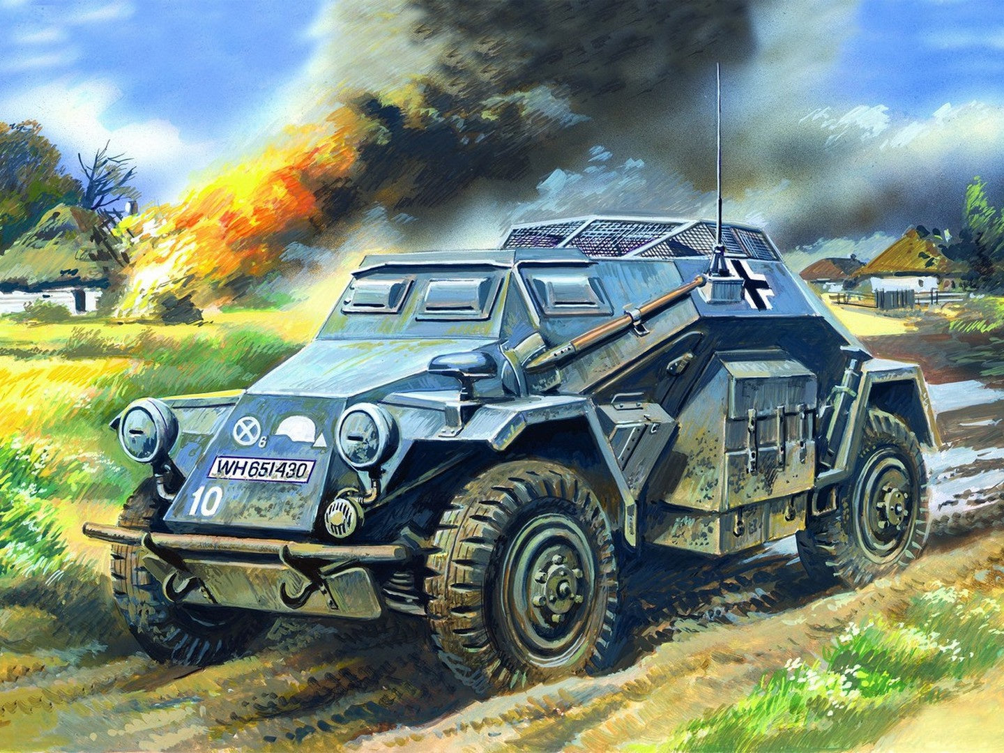 Sd.Kfz.260, German Radio Communication Vehicle ICM72431