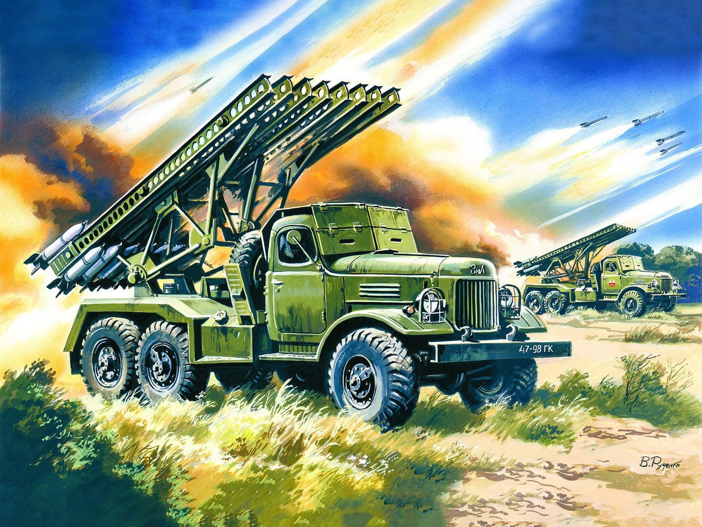 BM-13-16 “Katiusha”, MLRS on ZiL-157 Base ICM72571