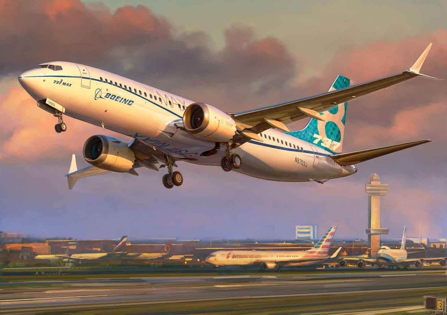 Zvezda Boeing 737 Max 8 Z7026