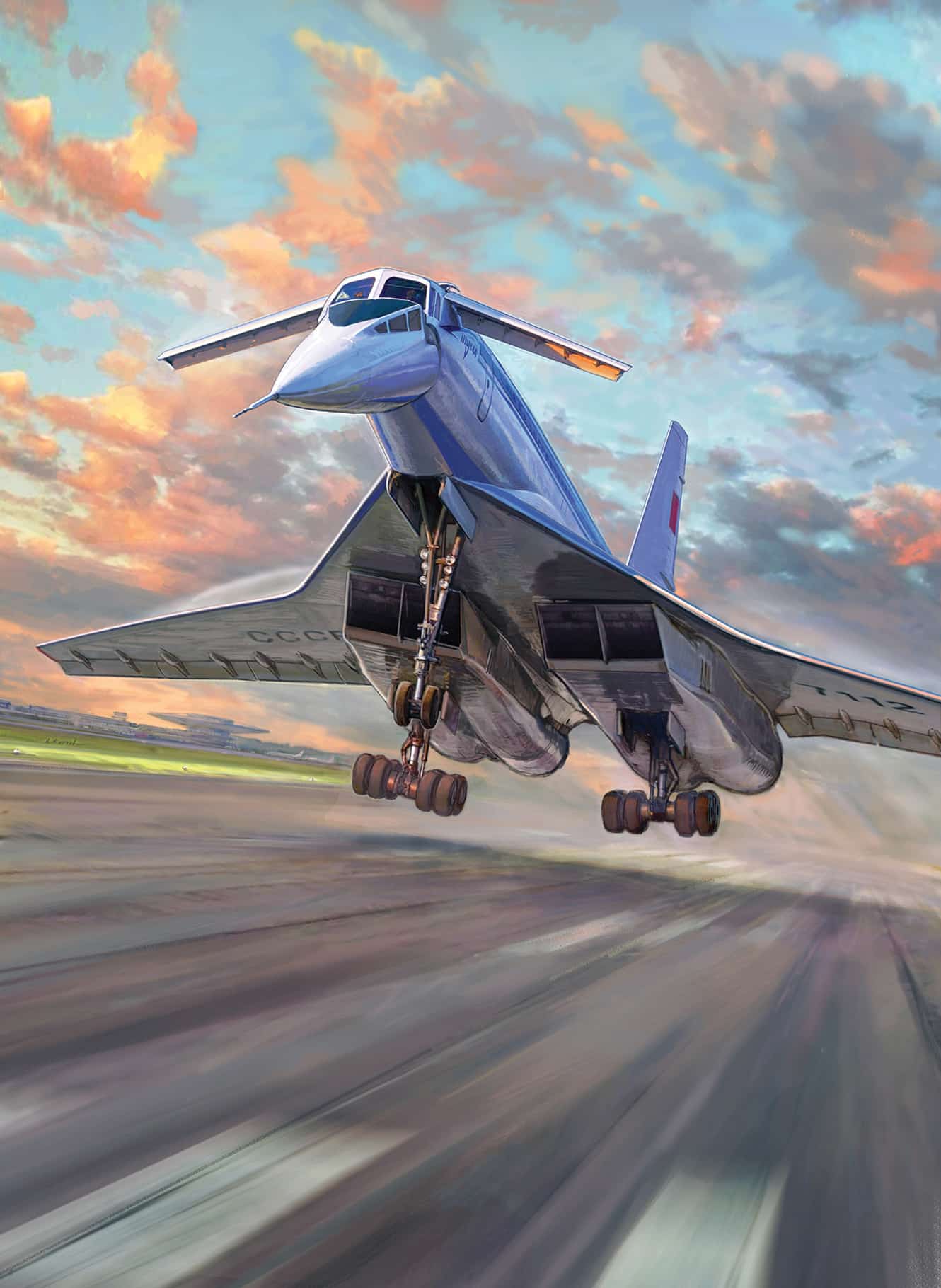 Zvezda Tu-144 Supersonic civilian aircraft Z7045