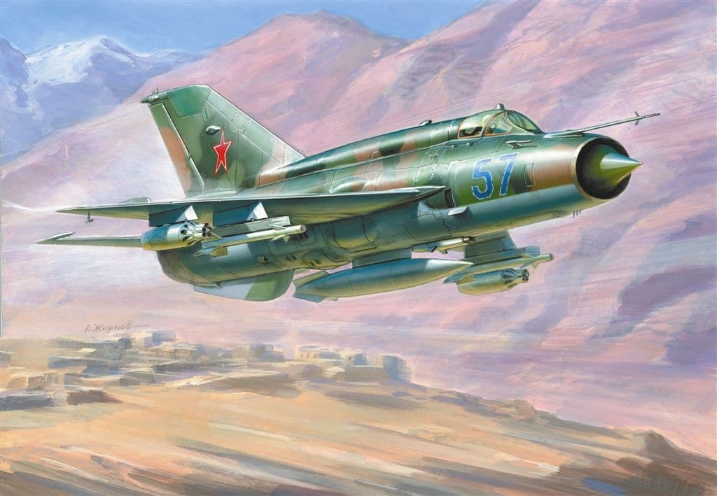 Zvezda 1/72 Soviet Fighter Mig 21 Pf Z7259