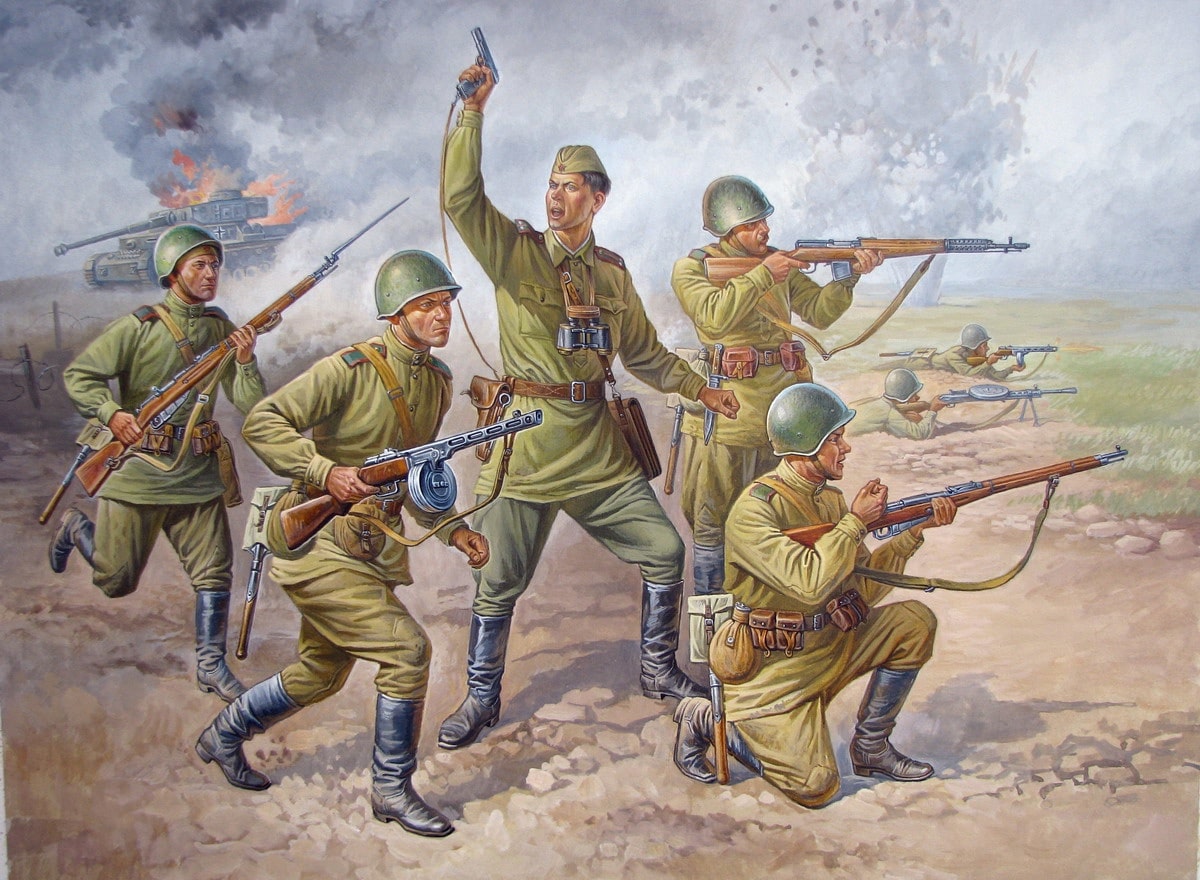 Zvezda Soviet Infantry WW11 Z8077